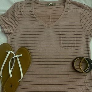 Pink and Brown Prana Top